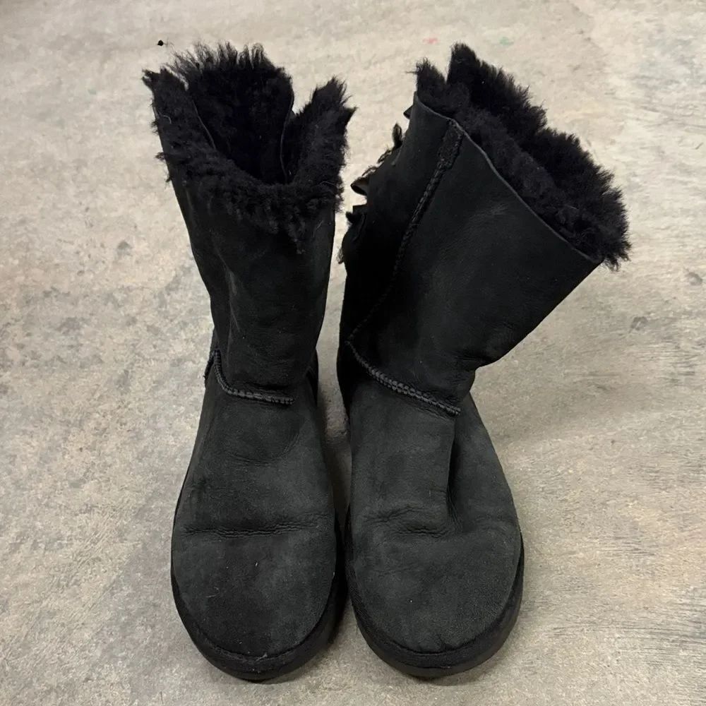 UGG Black WinterโBoots with Shearling Lining
